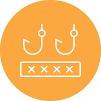 Phising Line Multi Circle Icon vector