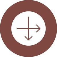 Intersect Glyph Multi Circle Icon vector