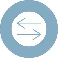 Swap Glyph Multi Circle Icon vector