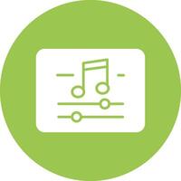 Music And Multimeda Glyph Multi Circle Icon vector