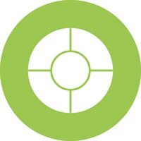 Color Wheel Glyph Multi Circle Icon vector