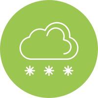 Cloud Computing Line Multi Circle Icon vector