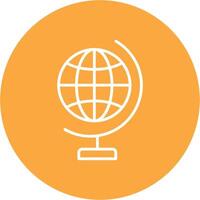 Global World Line Multi Circle Icon vector