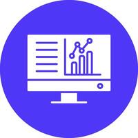 Dashboard Glyph Multi Circle Icon vector