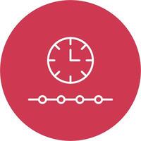 Free Time Line Multi Circle Icon vector