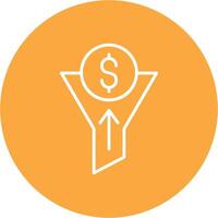 Traffic Conversion Line Multi Circle Icon vector