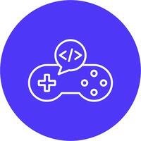 juego desarrollar línea multi circulo icono vector