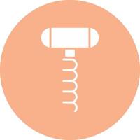 Corkscrew Glyph Multi Circle Icon vector