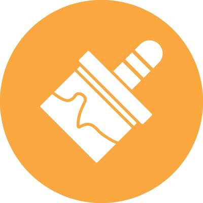Paint Brush Glyph Multi Circle Icon