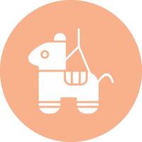 Pinata Glyph Multi Circle Icon vector