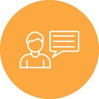 Business Consulting Line Multi Circle Icon vector