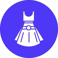 Dress Glyph Multi Circle Icon vector