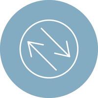 Swap Line Multi Circle Icon vector