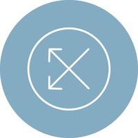 Split Line Multi Circle Icon vector