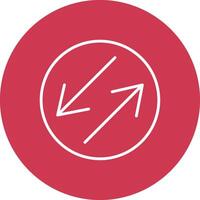 Swap Line Multi Circle Icon vector