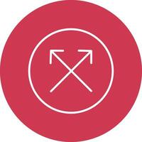 Split Line Multi Circle Icon vector