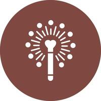 Magic Wand Glyph Multi Circle Icon vector