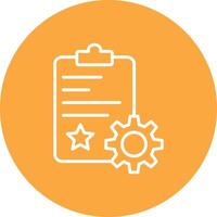 Quality Control Line Multi Circle Icon vector