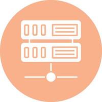 Server Glyph Multi Circle Icon vector