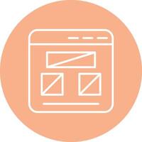 Wireframe Line Multi Circle Icon vector