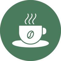 café taza glifo multi circulo icono vector