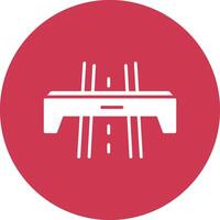 Motorway Glyph Multi Circle Icon vector