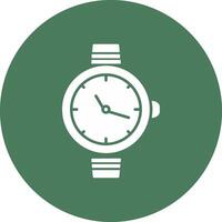 reloj glifo multi circulo icono vector