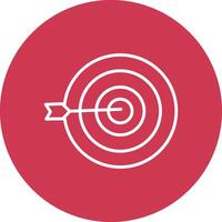 Targeting Line Multi Circle Icon vector