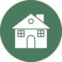 Home Glyph Multi Circle Icon vector