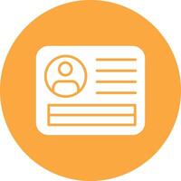 Pass Glyph Multi Circle Icon vector