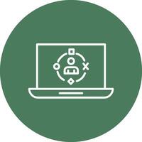 User Experience Line Multi Circle Icon vector