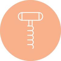Corkscrew Line Multi Circle Icon vector