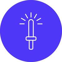 Light Stick Line Multi Circle Icon vector