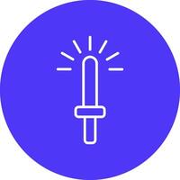 Light Stick Line Multi Circle Icon vector