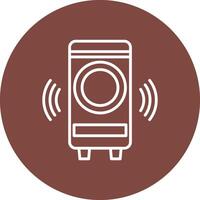 Woofer Line Multi Circle Icon vector