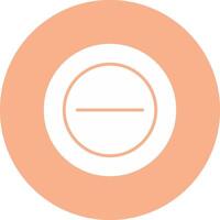 Minus Glyph Multi Circle Icon vector