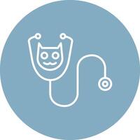 Veterinary Line Multi Circle Icon vector