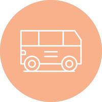 Van Line Multi Circle Icon vector