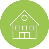 House Line Multi Circle Icon vector