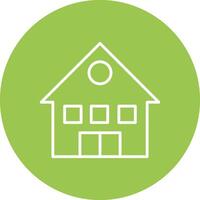 House Line Multi Circle Icon vector