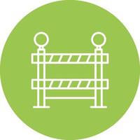 Barrier Line Multi Circle Icon vector