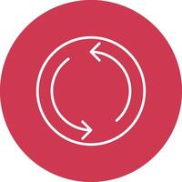 Repeat Line Multi Circle Icon vector