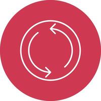 Repeat Line Multi Circle Icon vector