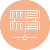 Server Line Multi Circle Icon vector
