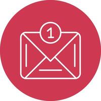 Email Line Multi Circle Icon vector