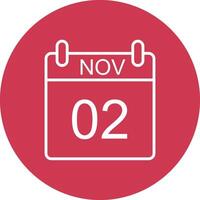 November Line Multi Circle Icon vector