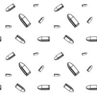 Repeated black and white chrome bullets, seamless pattern background or wallpaper. vector