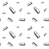 Repeated black and white chrome bullets, seamless pattern background or wallpaper. vector