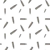 Metallic chrome bullets pattern. Seamless background design. vector