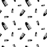 Black and white bullets pattern. Seamless background texture. vector
